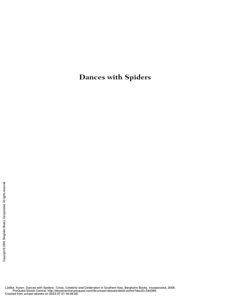 Dances With Spiders Crisis Celebrity and Celebration | PDF, image size:768x1024
