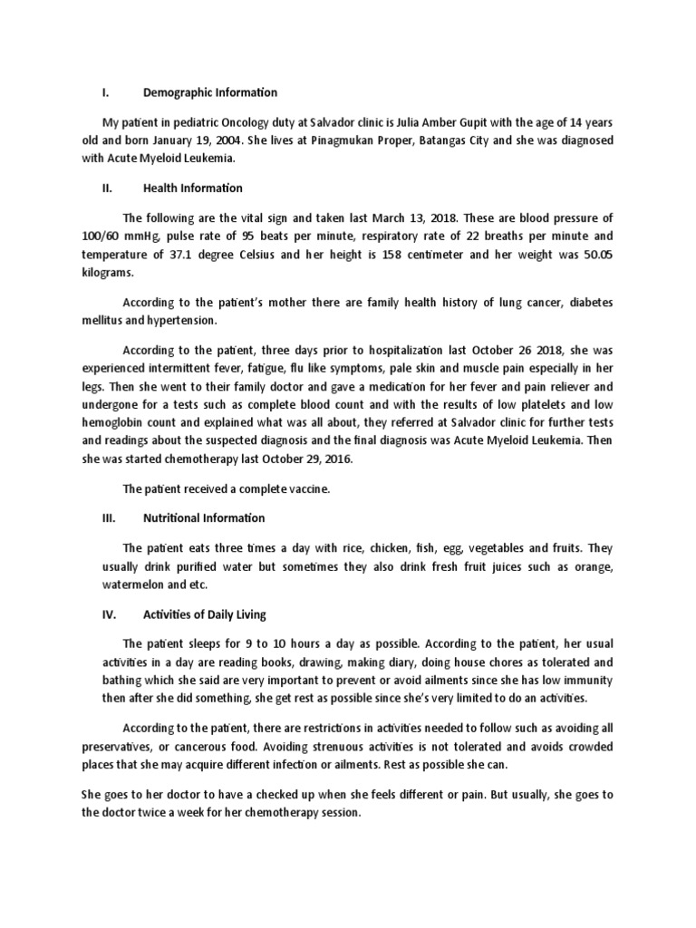 Narration of Questionnaire Anne | PDF | Chemotherapy | Hypertension