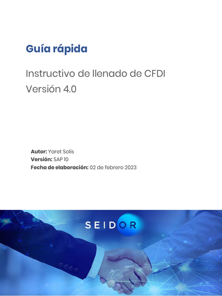 Guía de Llenado CFDI 4.0 | PDF | Factura | Economias