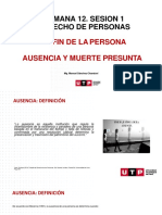 Sesion n12. Fin de La Persona Ausencia y Presunta Muerte