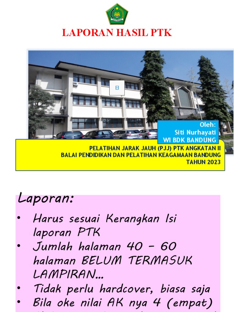 Laporan PTK PJJ 2023: Metode STAD | PDF