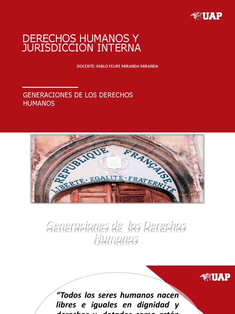 Generaciones de Derechos Humanos | PDF | Derechos humanos | Libertad
