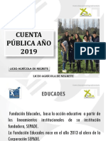 Cuenta Publica 2019 Liceo Agricola Negrete