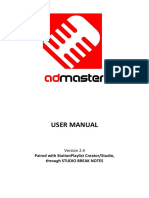 User Manual For AdMaster With StationPlaylist Traffic Logs