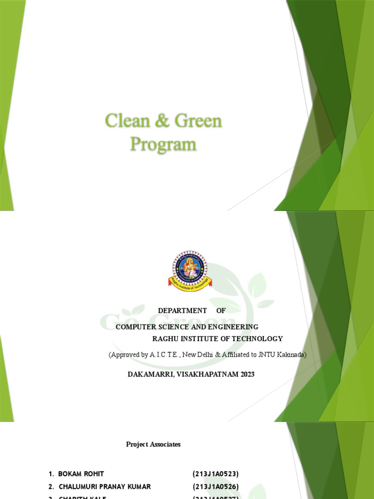 Clean & Green Community Initiative Report | PDF | Recycling | Reuse