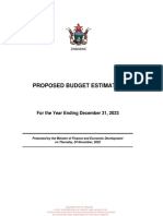 PROPOSED BUDGET ESTIMATES For The Year Ending December 31, 2023 (Blue Book)