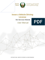 Issue A Vehicle Driving License: User Manual