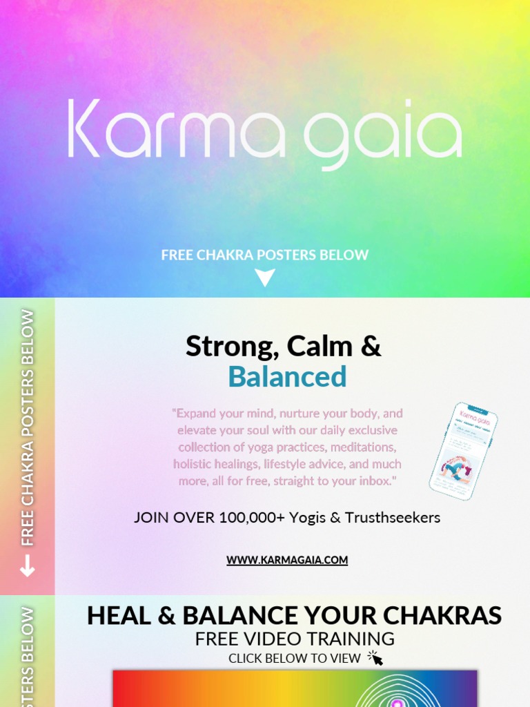 Free Chakra Healing Posters | PDF | Chakra | Tantra