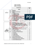 Mass Transfer Table of Content: Description NO Part A Notes