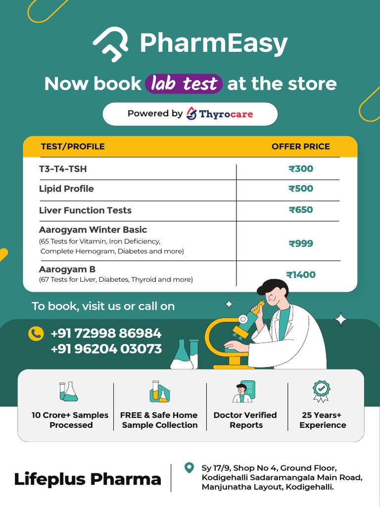 Lifeplus Lab Test Booking Services | PDF