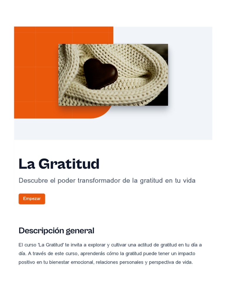 La Gratitud Pdf Gratitud Felicidad