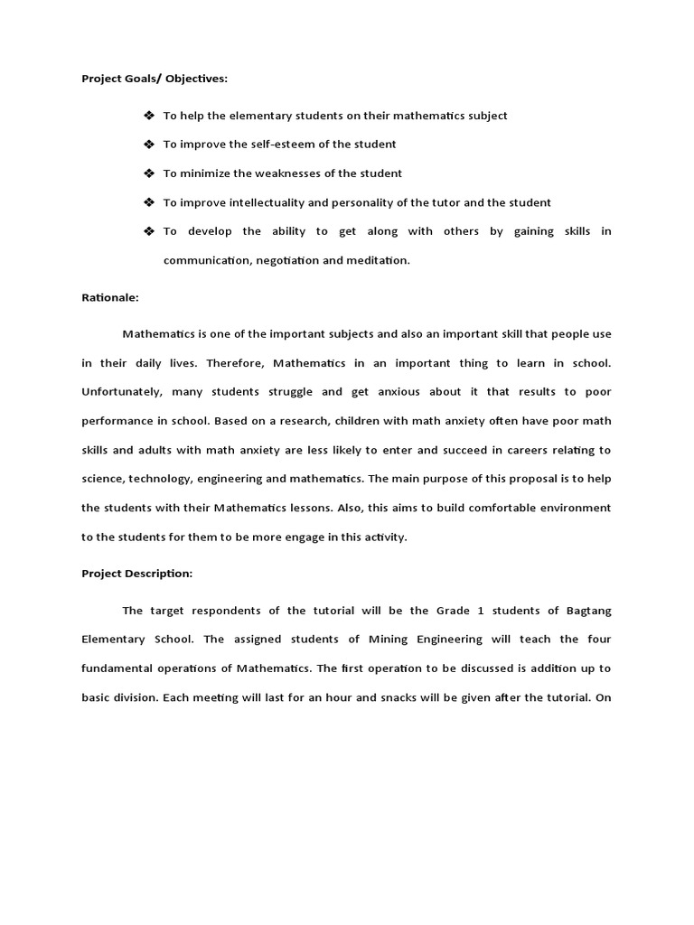 Proposal Cwts - Ocs | PDF | Mathematics | Learning