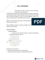 Manufacturing-Process Extrusion Notes