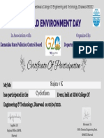 Environment Day Certificates