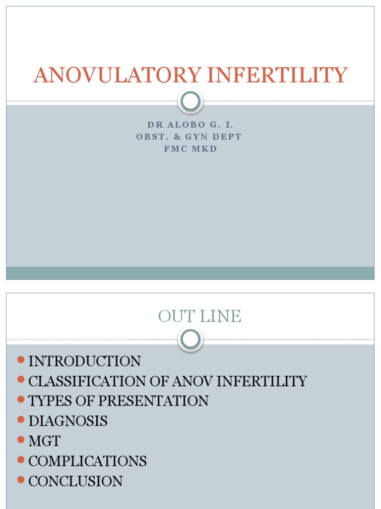 Anovulatory Infertility Classification | PDF | Polycystic Ovary ...