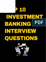 TOP 10 Investment Banking Interview Questions