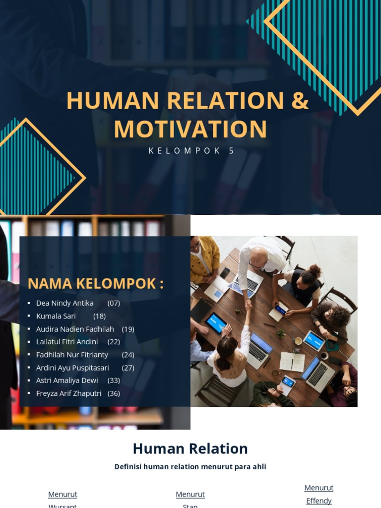 Human Relation dan Motivasi dalam Organisasi | PDF