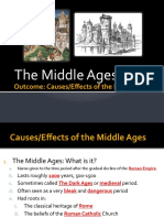 Middle Ages Causes Effects