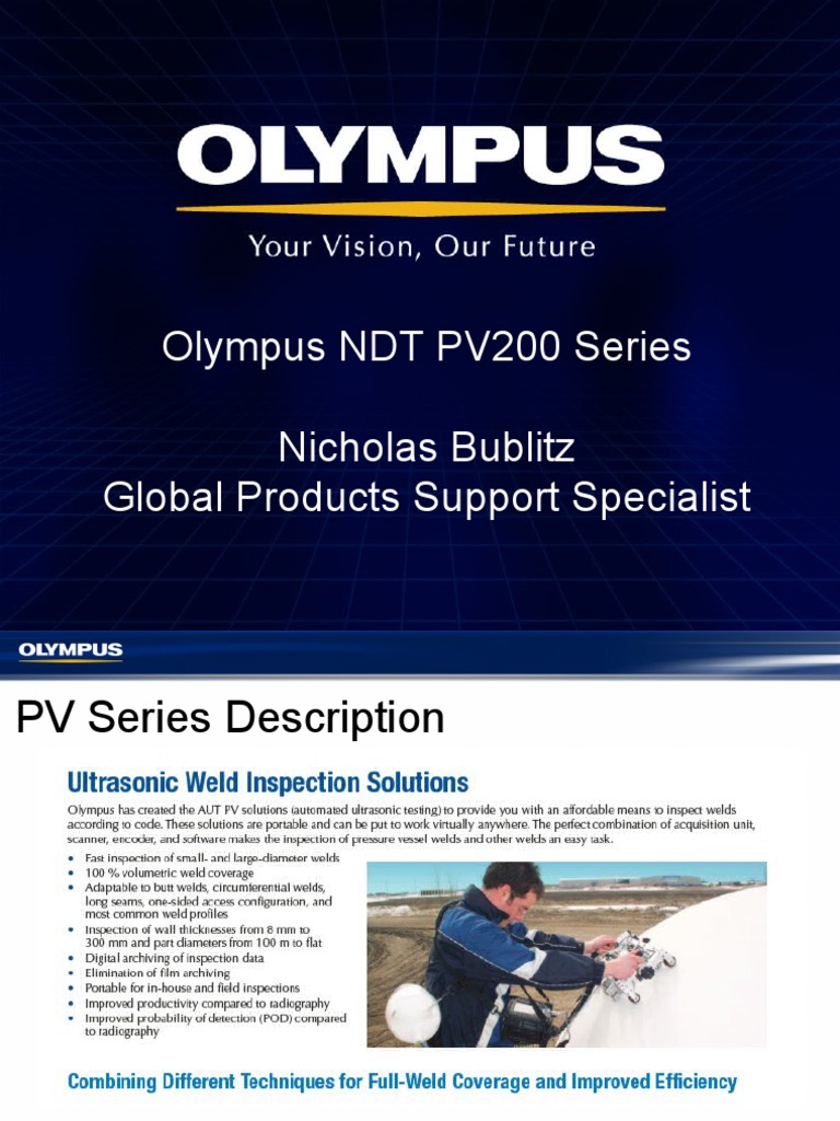 Olympus NDT PV200 Series Nicholas Bublitz Global Products Support