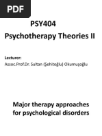 1 PSY404 A General Overwiev To Treatment and Psychotherapies