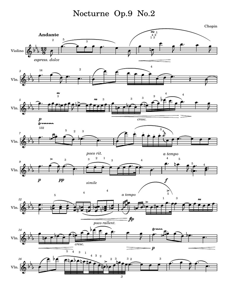 Chopin Nocturne Op. 9 No. 2 Analysis | PDF | Musical Compositions | Poetics
