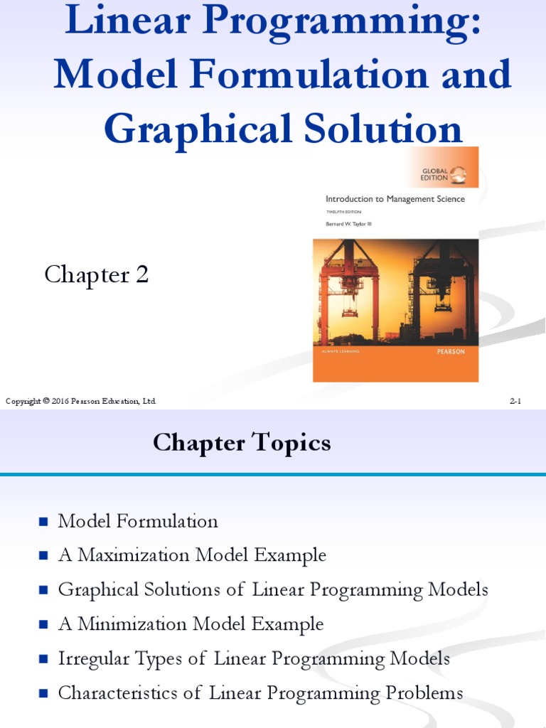 2 Linear Programming - Graphical Solution | PDF | Linear Programming ...