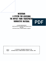 Intertran: A System For Assessing The Impact From Transporting Radioactive Material