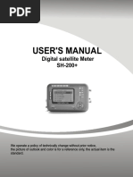 User'S Manual: Digital Satellite Meter SH-200+