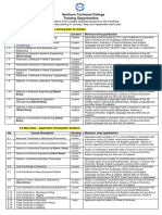 Nortec Courses Offered