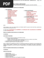 Area de atuação do profissional contabil