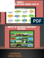 Impact of Landforms and Climate On People.