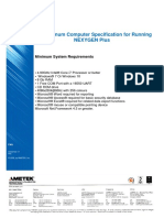 Minimum Computer Specification For Running NEXYGEN Plus