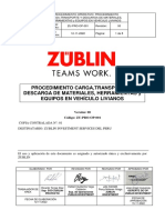 ZU-PRO-OP-001 Transporte de Herramientas y Materiales Con Unidades