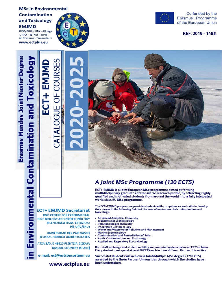 ECT Catalogue Courses 2020 2025 PDF Ecology Toxicology