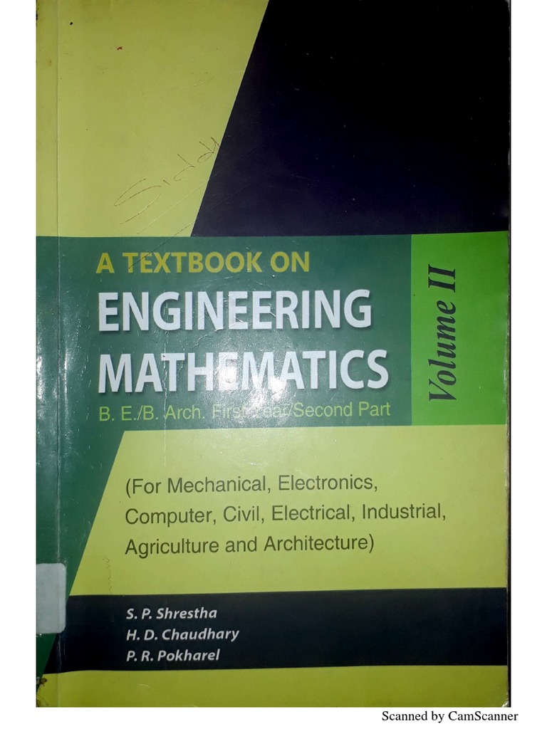 A Textbook On Engineering Mathematics Volume 2 | PDF