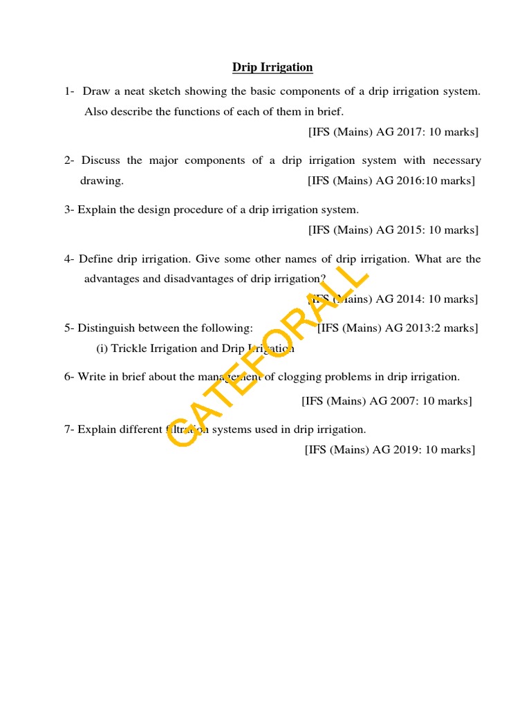 Drip Irrigation handout-Copy | PDF