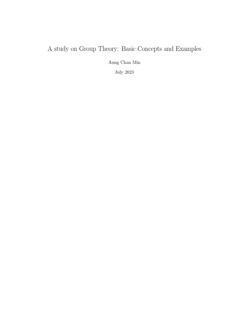 Homomorphism Theorems in Group Theory | PDF | Group (Mathematics ...