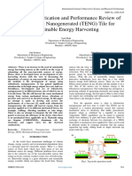 Designing, Fabrication and Performance Review of Triboelectric Nanogenerated (TENG) Tile For Sustainable Energy Harvesting