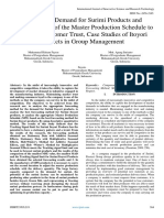 Forecasting Demand For Surimi Products and Implementation of The Master Production Schedule To Maintain Customer Trust, Case Studies of Itoyori Products in Group Management