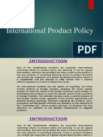 International Product Policy Unit 5