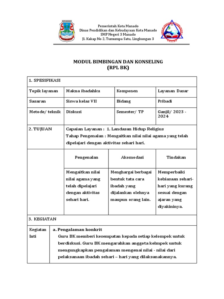Modul RPL BK: Ibadah dan Nilai Agama | PDF