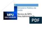 Edital Verticalizado - MPU - Técnico