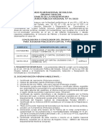 Convocatoria Conciliador Cochabamba y Santa Cruz