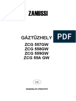 Zanussi ZCG558GW1 Range