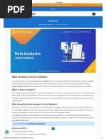 data analytics course syllabus