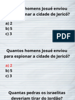 Apresentação - Perguntas Livro de Josué