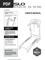 WESLO Cadence G 5.9i Manual