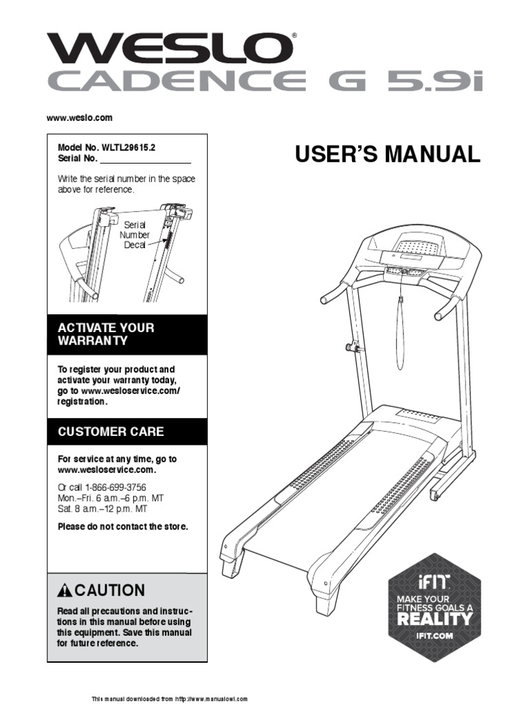 Weslo Cadence G 5.9 Treadmill Reviews