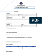 Formato Informe Psicopedagogico