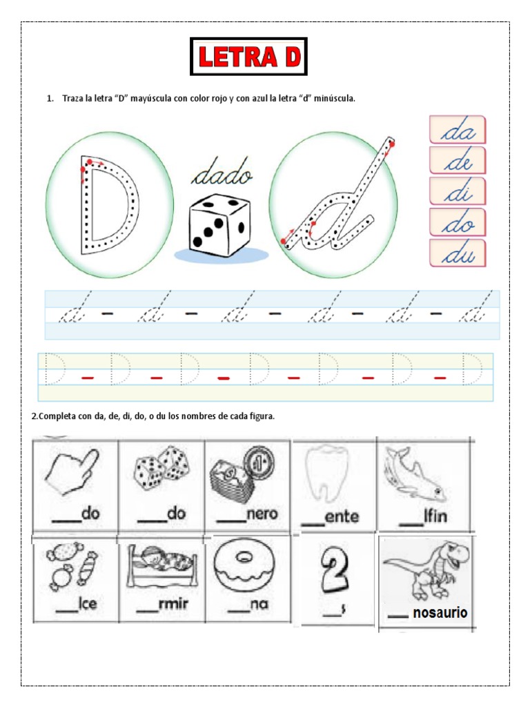 Caligrafía Letra D | PDF